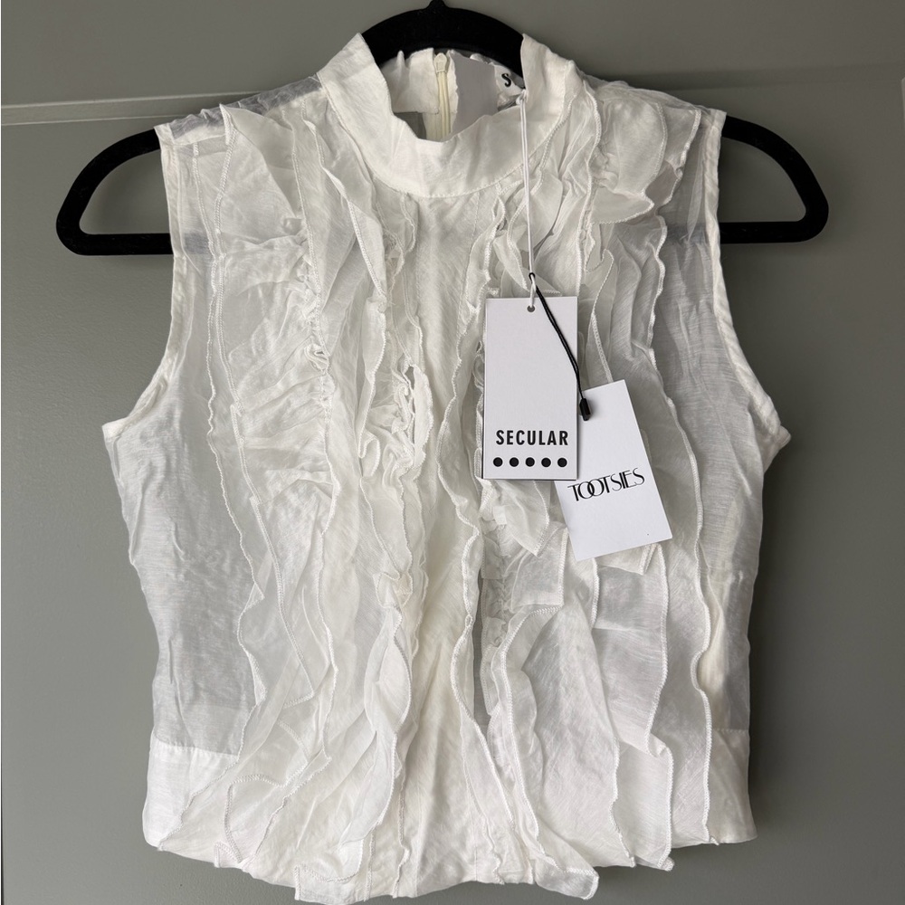Isabella Ruffle-Front Shirt